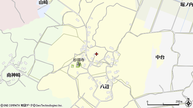 〒289-2155 千葉県匝瑳市八辺の地図