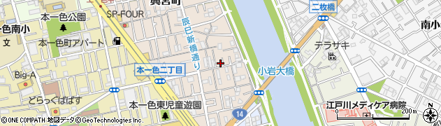 東京都江戸川区興宮町28-24周辺の地図