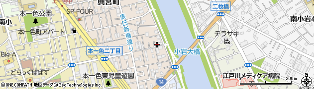 東京都江戸川区興宮町28-22周辺の地図