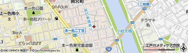 東京都江戸川区興宮町28-27周辺の地図