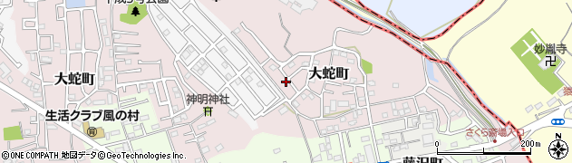 千葉県佐倉市大蛇町530周辺の地図