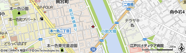 東京都江戸川区興宮町28-20周辺の地図