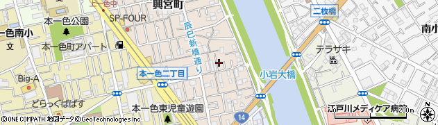 東京都江戸川区興宮町28-25周辺の地図
