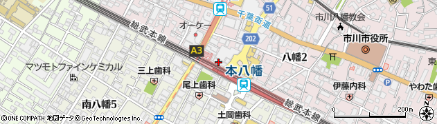 三井住友銀行本八幡支店周辺の地図
