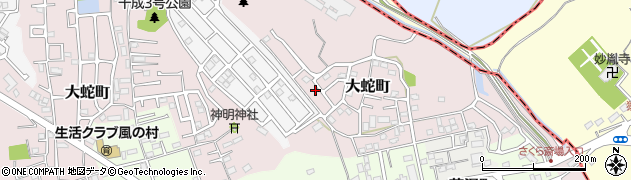千葉県佐倉市大蛇町529周辺の地図