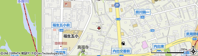 東京都福生市熊川328周辺の地図