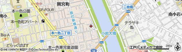 東京都江戸川区興宮町28周辺の地図