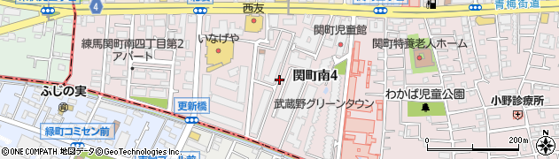 東京都練馬区関町南4丁目周辺の地図