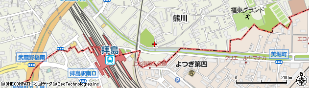 東京都福生市熊川1661周辺の地図