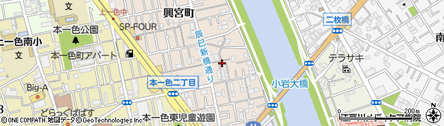 東京都江戸川区興宮町28-7周辺の地図