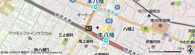 コート・ダジュール 本八幡駅前店周辺の地図