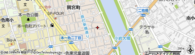 東京都江戸川区興宮町28-17周辺の地図