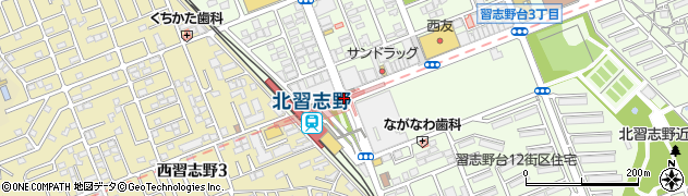 北習志野駅周辺の地図