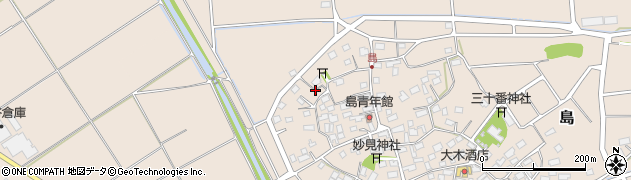 千葉県多古町（香取郡）島周辺の地図