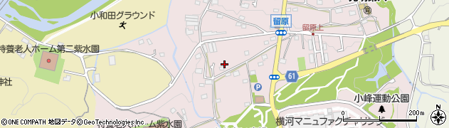東京都あきる野市留原周辺の地図