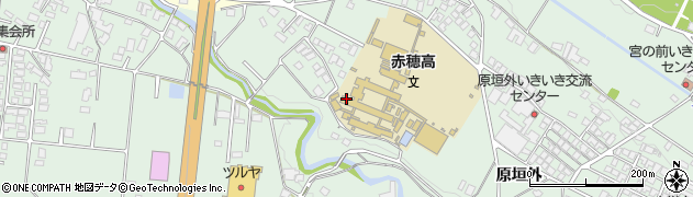 赤穂高等学校　定時制職員室周辺の地図