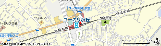 千葉県佐倉市周辺の地図