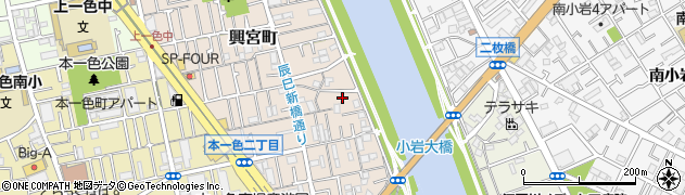 東京都江戸川区興宮町28-14周辺の地図