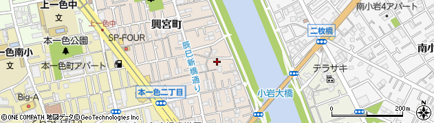 東京都江戸川区興宮町28-12周辺の地図