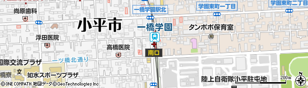 一橋学園駅周辺の地図