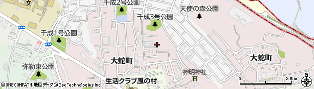 千葉県佐倉市大蛇町592周辺の地図