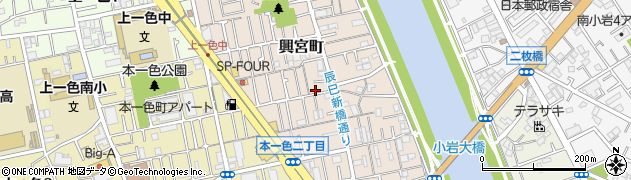 東京都江戸川区興宮町7-14周辺の地図