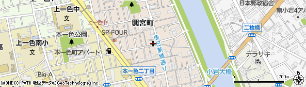 東京都江戸川区興宮町7-13周辺の地図