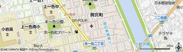 東京都江戸川区興宮町8周辺の地図