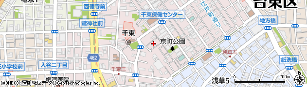 東京都台東区千束3丁目24周辺の地図
