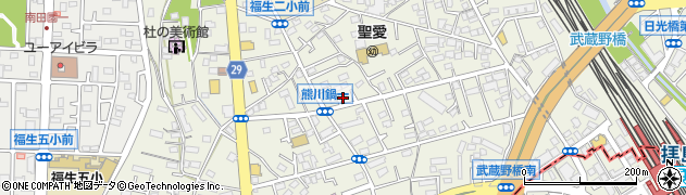 東京都福生市熊川478周辺の地図