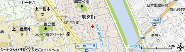 東京都江戸川区興宮町7周辺の地図