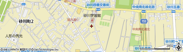東京都立川市砂川町1丁目52-2周辺の地図