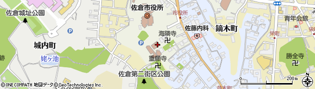 佐倉市役所　生活環境課・環境対策周辺の地図