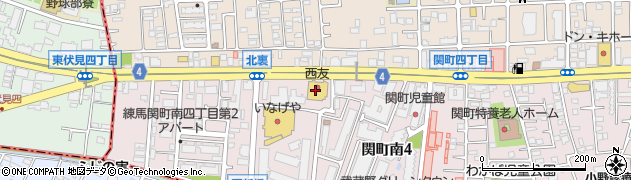 西友関町店周辺の地図