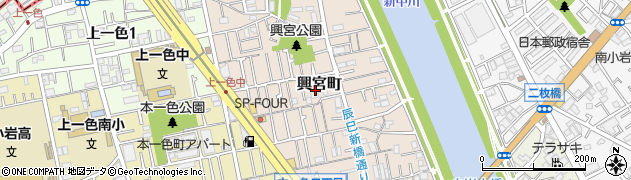 東京都江戸川区興宮町11周辺の地図