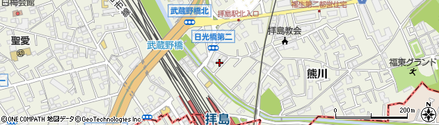 東京都福生市熊川1654-18周辺の地図