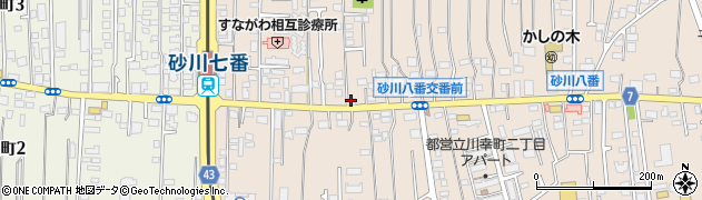 ほぐしやさん　立川砂川七番店周辺の地図