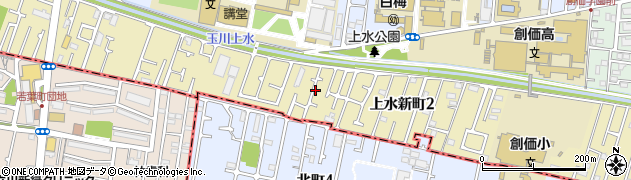 東京都小平市上水新町周辺の地図