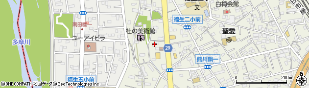 東京都福生市熊川654周辺の地図