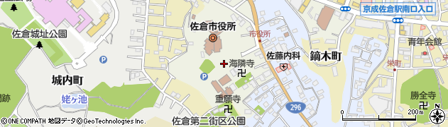 千葉県佐倉市海隣寺町周辺の地図