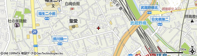 東京都福生市熊川503周辺の地図