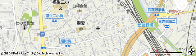 東京都福生市熊川504周辺の地図
