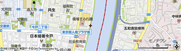 東京都台東区橋場1丁目1周辺の地図