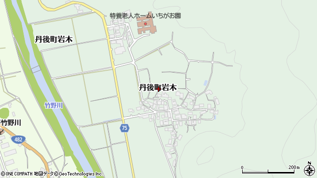 〒627-0224 京都府京丹後市丹後町岩木の地図