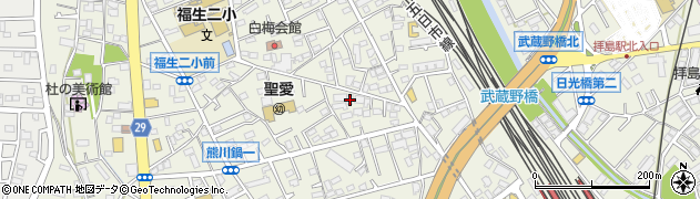 東京都福生市熊川502周辺の地図