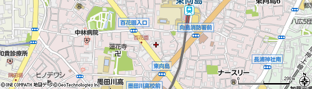 東京都墨田区東向島周辺の地図