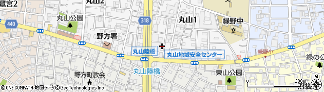 東京都中野区丸山1丁目10-14周辺の地図