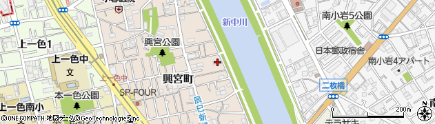 東京都江戸川区興宮町23-11周辺の地図