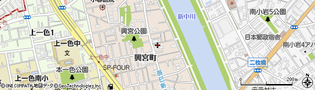 東京都江戸川区興宮町23-4周辺の地図