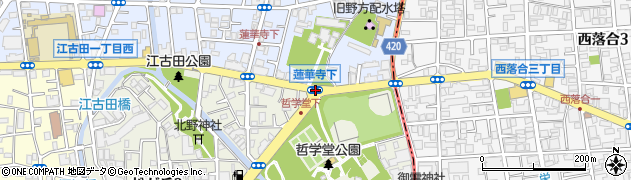 蓮華寺下周辺の地図